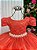 Vestido Longo Daminha Terracota Laura Peito Rendado - Imagem 6