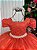 Vestido Longo Daminha Terracota Laura Peito Rendado - Imagem 4