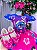 Vestido Infantil Stitch e Lilo Menina Festa Azul Luxo - Imagem 2
