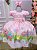 Vestido Infantil Galinha Pintadinha Rosa Temáticos - Imagem 1