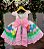 Vestido Infantil Galinha Rosa Temáticos Kids - Imagem 6