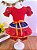 Fantasia Infantil Junino Vermelho Florzinhas Coloridas - Imagem 3