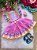Romper Circo Doces Doceria Macacão Candy Rosa - Imagem 1