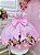 Vestido Infantil Baby Looney Tunes Rosa Laço Festas - Imagem 3