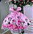 Vestido Minnie Rosa Laço Rosa Temáticos - Imagem 3