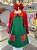 Fantasia Infantil Chiquinha Verde e Vermelho Festas - Imagem 5