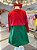 Fantasia Infantil Chiquinha Verde e Vermelho Festas - Imagem 3