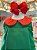 Fantasia Infantil Chiquinha Verde e Vermelho Festas - Imagem 2