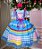Vestido Junino Luxo Quermesse do Amor Azul - Imagem 2