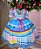 Vestido Junino Luxo Quermesse do Amor Azul - Imagem 4