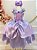 Fantasia Infantil Lilás Princesas Sofia e Rapunzel Festas - Imagem 1