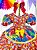 Vestido Infantil Junino Arraiá Florido Colorido Festas - Imagem 3