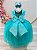 Vestido Infantil Verde Damas Pérolas Strass Luxo - Imagem 5