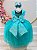 Vestido Infantil Verde Damas Pérolas Strass Luxo - Imagem 3