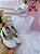 Vestido Infantil Branco Busto Strass Damas Luxo Festas - Imagem 2