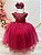 Vestido Infantil Damas de Honra Longo Marsala Pérolas - Imagem 1