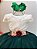 Vestido Infantil Longo Off White Saia Verde Esmeralda Daminha - Imagem 2