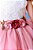Vestido Infantil Off White Saia Rose C/ Renda e Broche Flor - Imagem 6