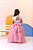 Vestido Infantil Off White Saia Rose C/ Renda e Broche Flor - Imagem 5