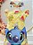 Vestido Infantil Lilo e Stitch Luxo Amarelo Festas - Imagem 3