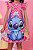 Vestido Infantil Lilo e Stitch Luxo Rosa Festas - Imagem 3