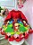Vestido Infantil Chapéu Vermelho Floral com Capuz - Imagem 7