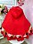 Vestido Infantil Chapéu Vermelho Floral com Capuz - Imagem 6
