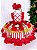 Vestido Infantil Chapéuzinho Vermelho Princesa Luxo Festa - Imagem 2