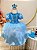 Kit Princesa Fantasia Infantil Frozen com Tiara e Luva Luxo - Imagem 1
