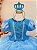 Kit Princesa Fantasia Infantil Frozen com Tiara e Luva Luxo - Imagem 2