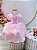 Kit Princesa Fantasia Infantil Aurora Com Luva e Tiara Luxo - Imagem 1