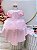 Kit Princesa Fantasia Infantil Aurora Com Luva e Tiara Luxo - Imagem 3