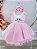Vestido Infantil Coelho da Páscoa Saia Glitter Luxo - Imagem 5