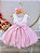Vestido Infantil Coelho da Páscoa Saia Glitter Luxo - Imagem 6