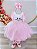 Vestido Infantil Coelho da Páscoa Saia Glitter Luxo - Imagem 2
