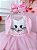 Vestido Infantil Coelho da Páscoa Saia Glitter Luxo - Imagem 3