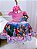 Vestido Infantil Encanto Rosa Chiclete Cinto Pérolas Mirabel - Imagem 5