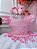 Vestido Infantil Rosa Princesas da Disney Cinto de Pérolas - Imagem 3