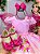 Kit Vestido Infantil Tinker Bell Rosa Fadas e Asa Borboletas - Imagem 9