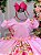 Kit Vestido Infantil Tinker Bell Rosa Fadas e Asa Borboletas - Imagem 4