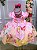 Kit Vestido Infantil Tinker Bell Rosa Fadas e Asa Borboletas - Imagem 3