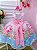 Vestido Infantil Rosa Unicórnio Festas de Aniversário Luxo - Imagem 3
