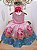 Vestido Infantil Rosa Unicórnio Festas de Aniversário Luxo - Imagem 4