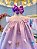 Vestido Infantil Lilás Jardim Encantado Borboletas Luxo - Imagem 2