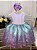 Vestido Festa Infantil Sereia Criança Princesa - Imagem 5