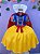 Fantasia Infantil Branca de Neve Amarelo Ouro Capa Tiara - Imagem 7