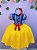 Fantasia Infantil Branca de Neve Amarelo Ouro Capa Tiara - Imagem 4