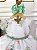 Vestido Infantil Branco Floral Rosas Cinto de Pérolas - Imagem 7