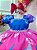 Vestido Infantil Stitch e Lilo Azul Luxo Menina Festa - Imagem 2