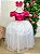 Vestido Infantil Dama de Honra Longo Pink Mari Peito Saia Branca - Imagem 1